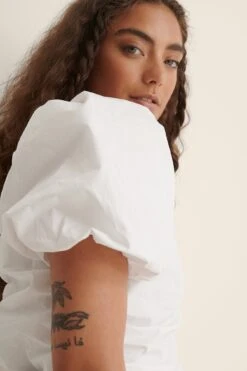 Gathered Mini Cotton Dress -Na-Kd nakd gathered mini cotton dress 1018 007311 0001 05g