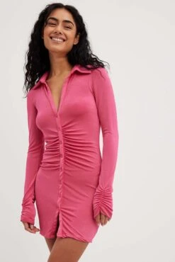 Gathered Mini Dress -Na-Kd nakd gathered mini dress 1687 000083 0270 12574