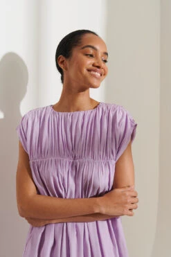 Gathered Neck Flowy Dress -Na-Kd nakd gathered neck flowy dress 1100 004169 0208 05g