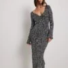 NA-KD Glitter Knitted V-neck Maxi Dress -Na-Kd nakd glitter knitted v neck maxi dress 1100 006872 0002 4333