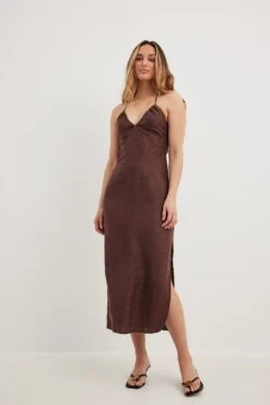 Halterneck Midi Dress