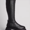 Heavy Profile Leather Shaft Boots -Na-Kd nakd heavy profile leather shaft boots 1055 001312 0002 6200 1