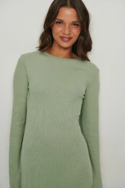 NA-KD High Neck Slit Dress -Na-Kd nakd high 0neck slit dress 1100 004281 0052 05g 1