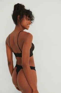 High Cut Lace Detail Cotton Thong -Na-Kd nakd high cut lace detail cotton thong 1013 000931 0002 01j r