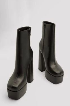 High Heel Plateau Boots -Na-Kd nakd high heel plateau boots 1055 001264 0002 65