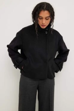 NA-KD High Neck Buttoned Coat -Na-Kd nakd high neck buttoned coat 1100 006761 0002 0103 1