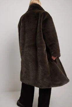 NA-KD High Neck Faux Fur Coat -Na-Kd nakd high neck faux fur coat 1100 006791 0017 1485