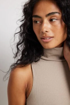 High Neck Ribbed Maxi Dress -Na-Kd nakd high neck ribbed maxi dress 1100 006628 0119 22942