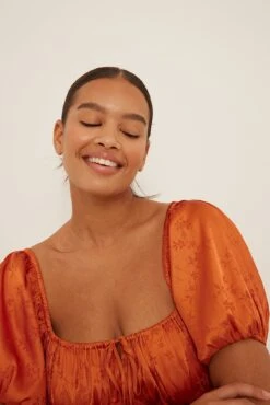 NA-KD Jacquard Satin Mini Dress -Na-Kd nakd jacquard satin mini dress 1100 006392 0179 03