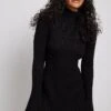 Knitted Flounce Mini Dress -Na-Kd nakd knitted flounce mini dress 1711 000080 0002 24863