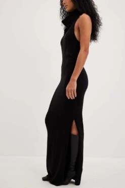 Knitted Halterneck Maxi Dress -Na-Kd nakd knitted halterneck maxi dress 1018 009990 0002 9794