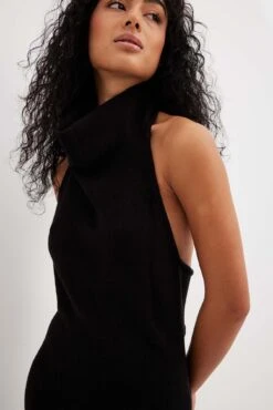 Knitted Halterneck Maxi Dress -Na-Kd nakd knitted halterneck maxi dress 1018 009990 0002 9807