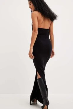 Knitted Halterneck Maxi Dress -Na-Kd nakd knitted halterneck maxi dress 1018 009990 0002 9815
