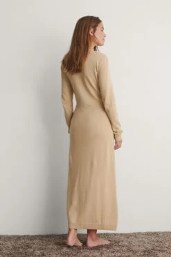 Knitted Robe Dress -Na-Kd nakd knitted robe dress 1018 007097 0005 03d