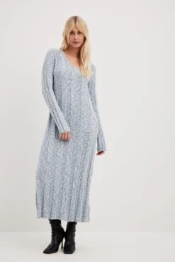 NA-KD Knitted Wide Rib Midi Dress -Na-Kd nakd knitted wide rib midi dress 1100 007006 0047 16211 1