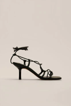 Knotted Ankle Strap Stilettos -Na-Kd nakd knotted ankle strap stilettos 1055 001178 0002 1 1
