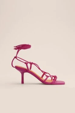 Knotted Ankle Strap Stilettos -Na-Kd nakd knotted ankle strap stilettos 1055 001178 0015 4305 1