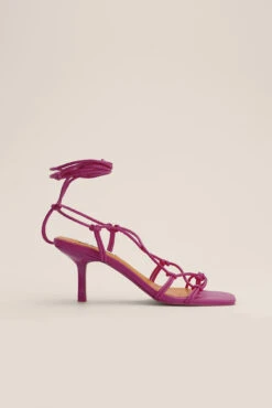 Knotted Ankle Strap Stilettos -Na-Kd nakd knotted ankle strap stilettos 1055 001178 0015 4305