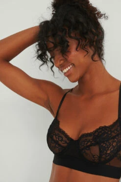 Lace Elastic Cup Bra