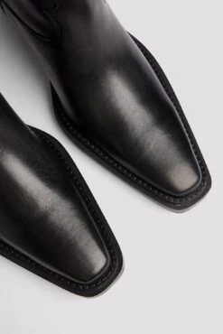 Leather Knee High Western Boots -Na-Kd nakd leather knee high western boots 1055 001308 0002 5749