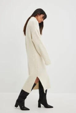 Leather Pointy Block Heel Boots -Na-Kd nakd leather pointy block heel boots 1055 001340 0002 5636