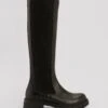 Leather Profile Shaft Boots -Na-Kd nakd leather profile shaft boots 1055 001026 0002 01m 02bg