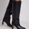 Leather Shaft Boots -Na-Kd nakd leather wide shaft boots 1055 001291 0002 2523 copy
