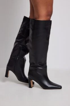 Leather Shaft Boots