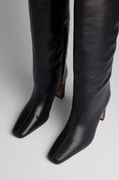 Leather Shaft Boots -Na-Kd nakd leather wide shaft boots 1055 001291 0002 1
