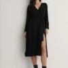 NA-KD Long Sleeve Kimono Dress -Na-Kd nakd long sleeve kimono dress 1660 000535 0002 01 1
