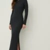 Recycled Long Sleeve Ribbed Maxi Dress 2 Recycled Long Sleeve Ribbed Maxi Dress -Na-Kd nakd long sleeve ribbed maxi dress 1044 000259 0002 01c