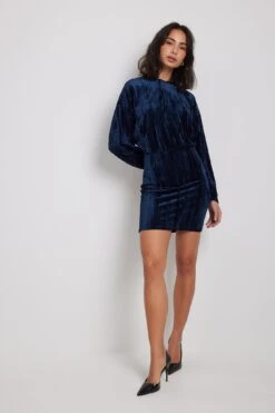 Loose Velvet Mini Dress -Na-Kd nakd loose velvet mini dress 1017 002018 0003 31412