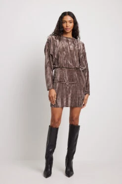Loose Velvet Mini Dress -Na-Kd nakd loose velvet mini dress 1017 002018 0017 41609