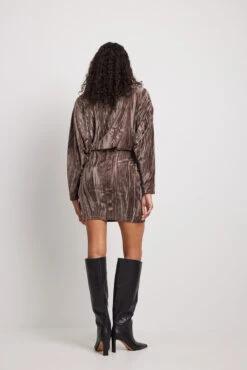 Loose Velvet Mini Dress -Na-Kd nakd loose velvet mini dress 1017 002018 0017 41654