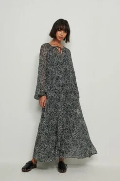 NA-KD Recycled Maxi Sheer Dress