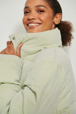 Melange Padded Jacket -Na-Kd nakd melange padded jacket 1018 008600 9627 01anakd melange padded jacket 1018 008600 9627 04g