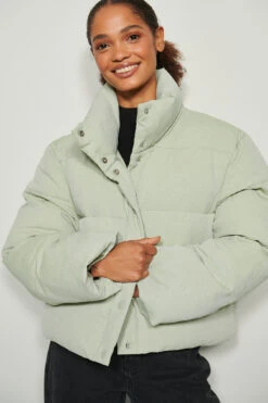 Melange Padded Jacket -Na-Kd nakd melange padded jacket 1018 008600 9627 03a