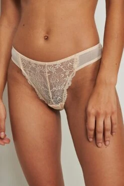 Mid Rise Classic Lace Thong -Na-Kd nakd mid rise classic lace thong 1013 000862 0719 02h 1