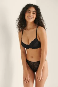 Mid Rise Classic Lace Thong -Na-Kd nakd mid rise classic lace thong 1013 000862 0002 01j 1