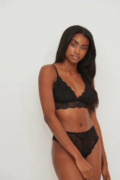 Mid Waist Lace Brazilian -Na-Kd nakd mid waist lace brazilian 1013 001074 0002 01j