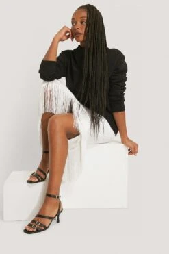 Multi Buckle Squared Toe Heels -Na-Kd nakd multi buckle squared toe heels 1015 002625 0002 01l