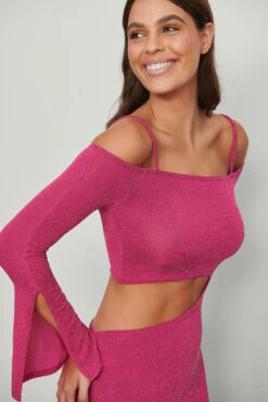 Off Shoulder Lurex Dress -Na-Kd nakd off shoulder lurex dress 1017 001452 0448 04g