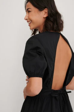 NA-KD Open Back Drop Shoulder Dress -Na-Kd nakd open back drop shoulder dress 1018 007146 0002 04g