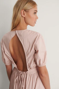 NA-KD Open Back Drop Shoulder Dress -Na-Kd nakd open back drop shoulder dress 1018 007146 0115 03