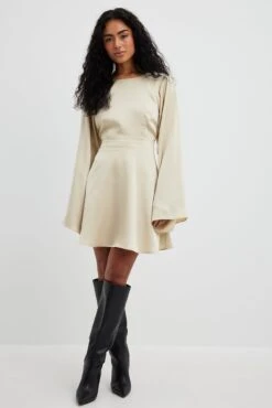 Open Back Mini Dress -Na-Kd nakd open back mini dress 1017 002210 0668 8960 1