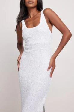 Open Back Sequin Dress -Na-Kd nakd open back sequin dress 1778 000007 0001 02