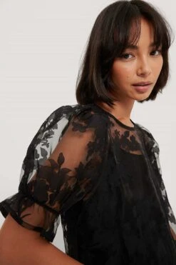 Organza Ruffle Hem Dress -Na-Kd nakd organza ruffle hem dress 11014 001089 0002 04g