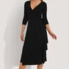NA-KD Overlap Tie Dress -Na-Kd nakd overlap tie dress 1044 000109 0002 01c