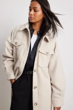 NA-KD Overshirt Maxi Coat -Na-Kd nakd overshirt maxi coat 1018 008788 1305 29641