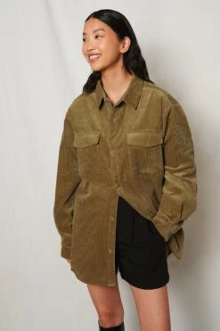 NA-KD Oversized Corduroy Shirt -Na-Kd nakd oversized corduroy shirt 1100 005155 0052 04a